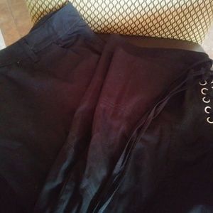 Ashley Stewart crop tie pants